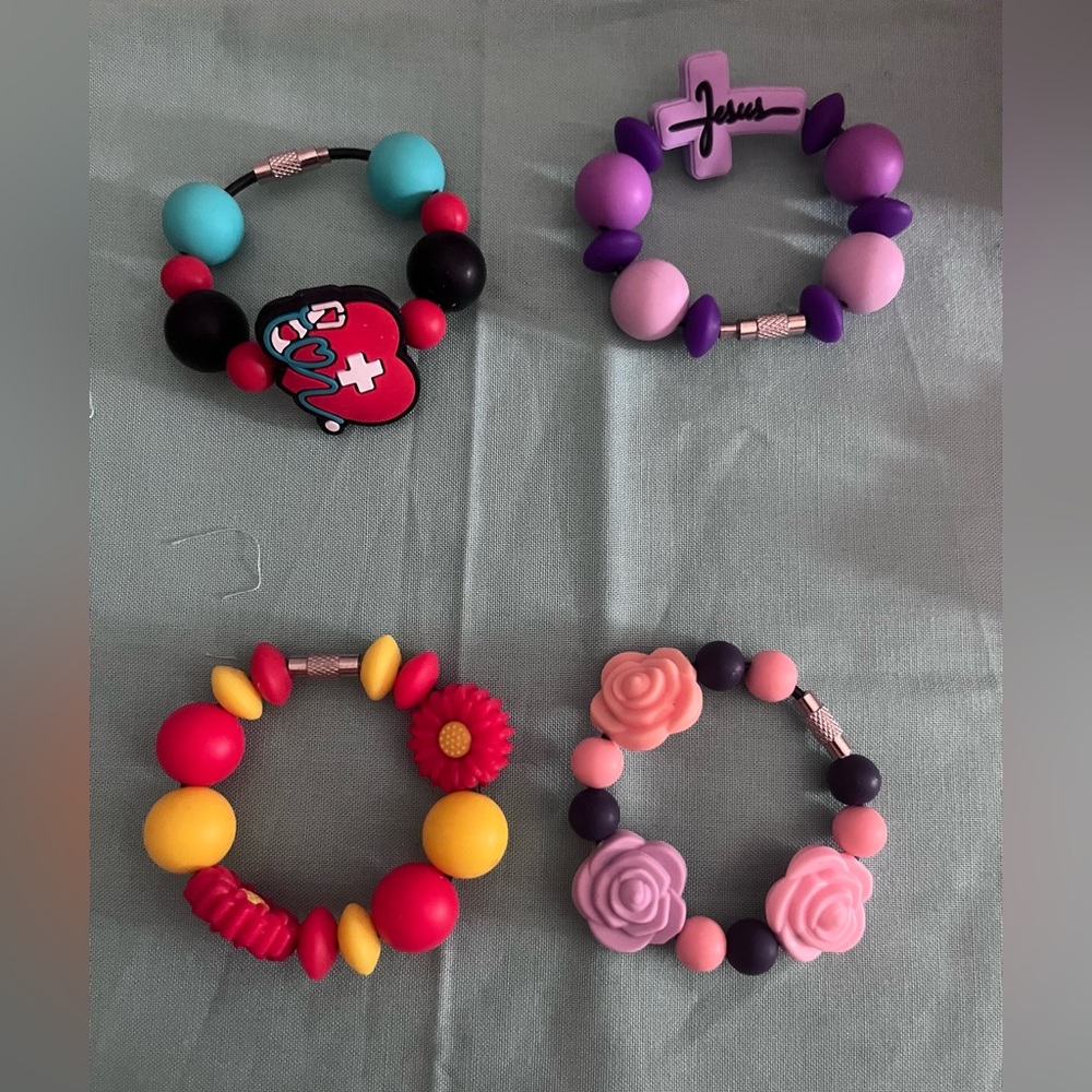 Silicon ne Beaded Cup Charms